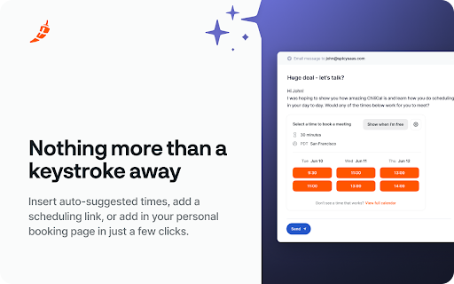 ChiliCal Co-Pilot: Smart Scheduling Links screenshot