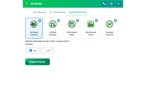 SL Sender screenshot