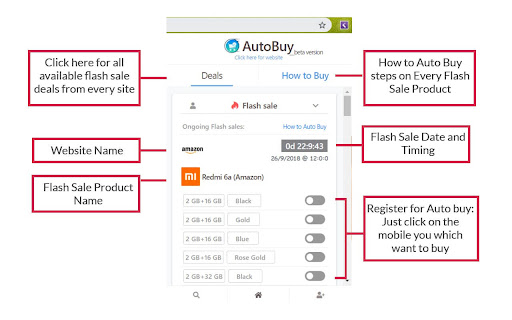 AutoBuy Flash Sales, Deals, and Coupons screenshot