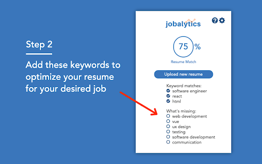 Jobalytics - Resume Keyword Analyzer screenshot