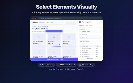 Web Scraper Lite screenshot