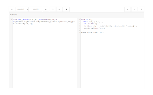 Code Beautifier (JS, CSS, HTML) screenshot