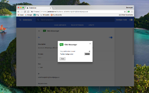 Web Messenger screenshot