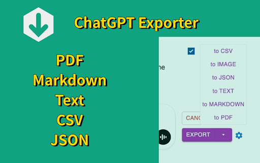 ChatGPT Exporter - ChatGPT to PDF, MD, and more screenshot