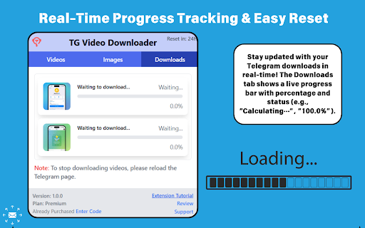 Premium Telegram Video Downloader- Download Telegram videos instantly screenshot