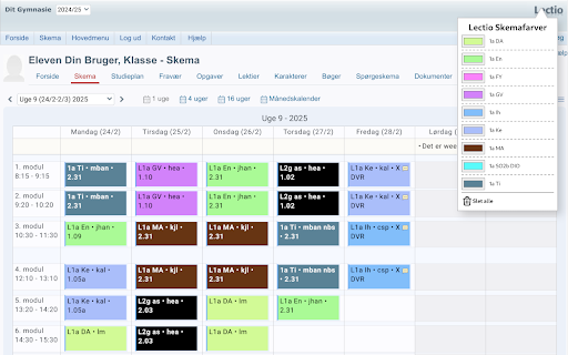 Lectio Farver screenshot