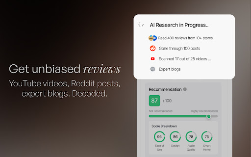 Flash AI -  Unbiased Reviews. Lowest Prices screenshot