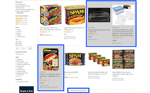 Amazon Unsponsor screenshot