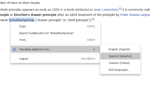 Translate Selected Text screenshot