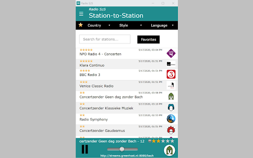 Radio Station-to-Station Ext screenshot