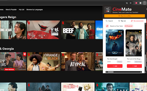 CineMate: AI-Powered Netflix Movie Companion screenshot
