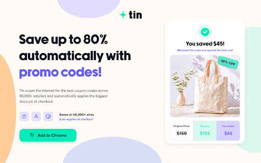 Tin: Save While Shopping screenshot