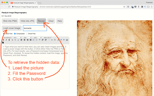 PassLok Image Steganography screenshot