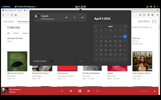 Pandora Media Session Support screenshot