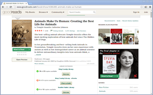 Library Extension screenshot