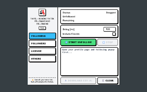 TIKFOL / Tiktok Unfollowers Pro - Remove Tiktok Following and Followers screenshot