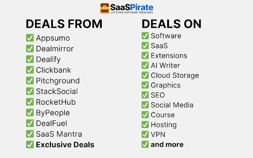 SaaSpirate - SaaS News, Events, Guides and Deals screenshot
