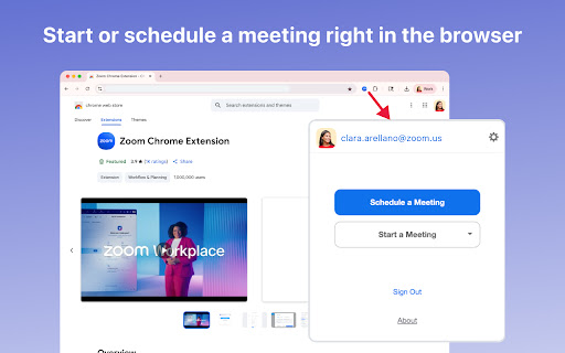Zoom Chrome Extension For Defense screenshot