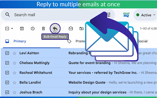 Bulk Email Reply by cloudHQ screenshot