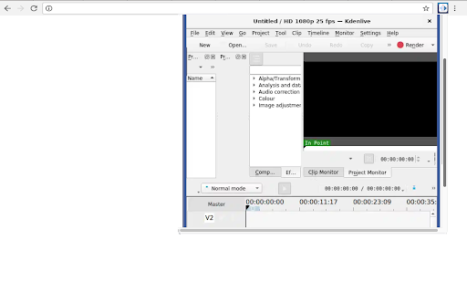Kdenlive video editor screenshot