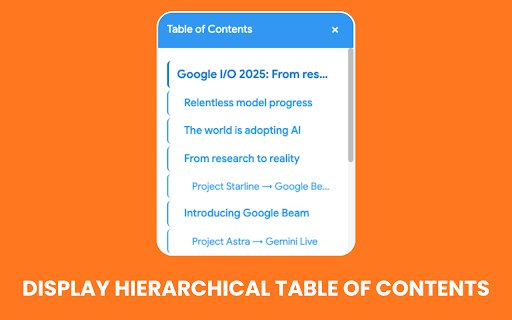 Easy Table of Contents screenshot
