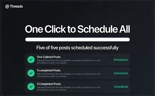ThreadScheduler - Post Scheduler for Threads | Bulk Schedule Posts screenshot