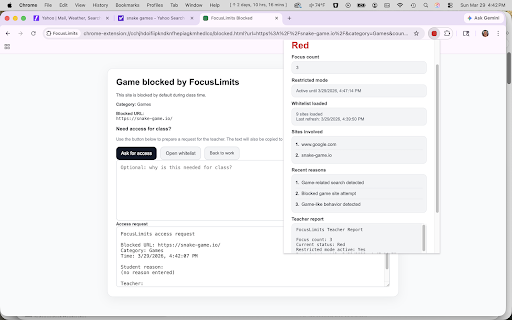 FocusLimits screenshot
