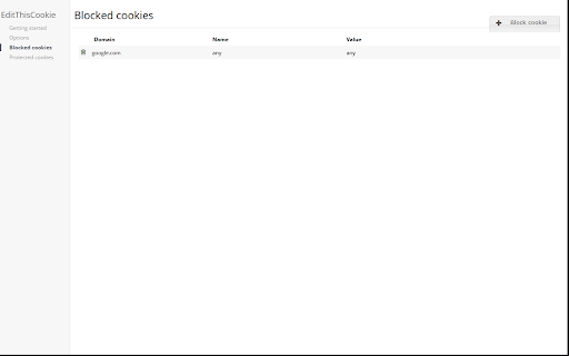EditThisCookie (V3) screenshot