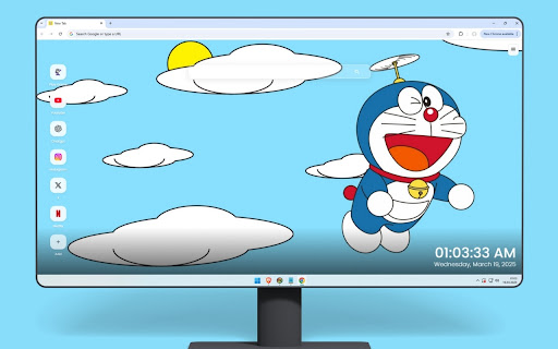 Doraemon Fly Wallpaper screenshot