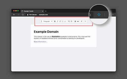 Design Mode - Page's Rich Text Editor screenshot