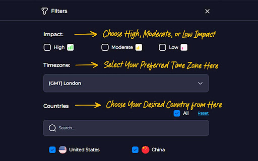 Economic Calendar TFlab Events (Forex, Crypto & Stock Market) screenshot