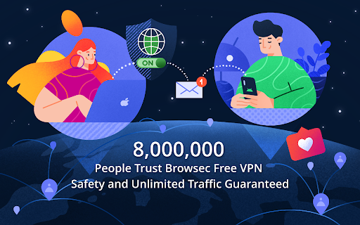 Browsec VPN - Free VPN for Chrome screenshot