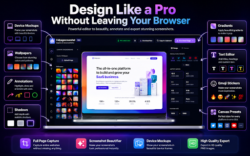 FullPageScreenshot - Custom Screenshots & Advanced Editor screenshot