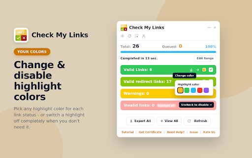 Check My Links screenshot