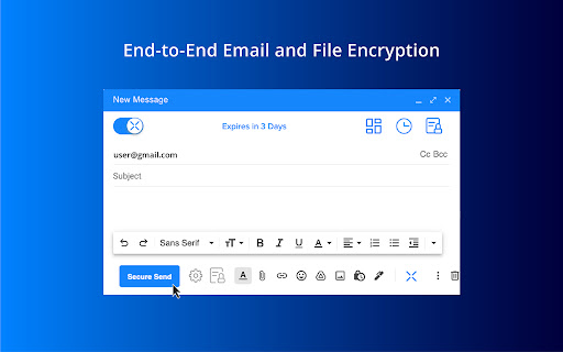 XQ Secure Gmail screenshot