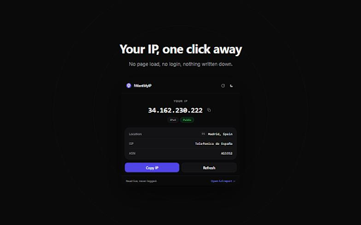 IWantMyIP screenshot