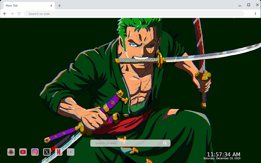 Roronoa Zoro One Piece Sword Master Live Wallpaper screenshot