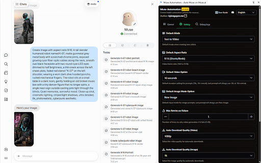 Muse Automation - Auto Muse on Muse.ai screenshot