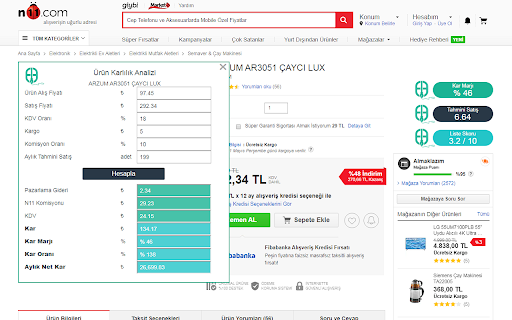 Emparator E-ticaret Ürün Analiz Programı screenshot