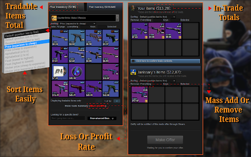 CS2 Trader - Steam Trading Enhancer screenshot