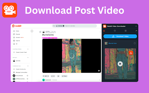 Reddit Video Downloader - Download from Posts, Profiles & Subreddits screenshot