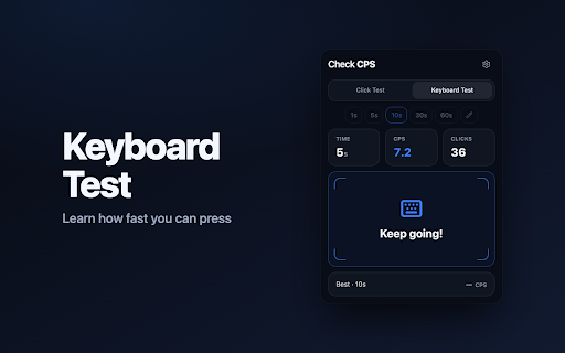 Check CPS: Click Speed Test screenshot