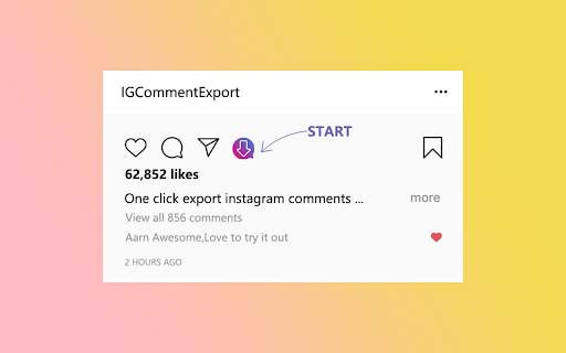 Save IG Comment - Export IG Comments screenshot