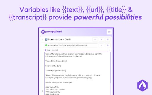 Prompt Blaze — AI Prompt Chaining Simplified screenshot