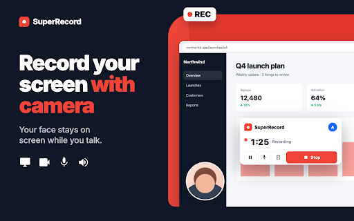 SuperRecord – Screen Recorder with Camera screenshot