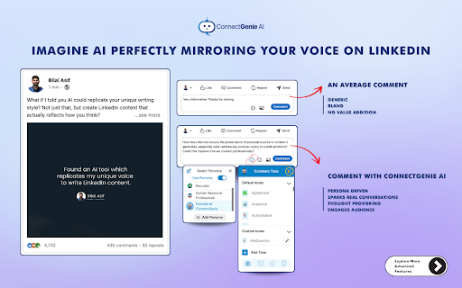 ConnectGenie - Linkedin AI Assistant screenshot
