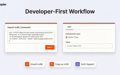 Zapier Webhook Tester - Debug & Test Zap Automation Triggers screenshot