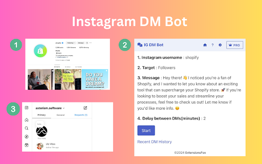 DM Bot - DM Bot & Bulk Message Sender for Social Media screenshot
