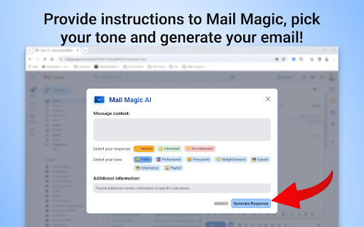 MailMagic - AI Email Assistant powered by ChatGPT screenshot