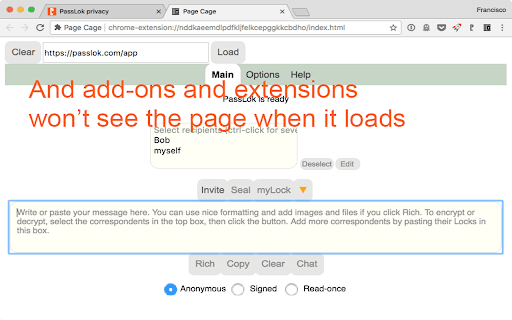 Page Cage screenshot